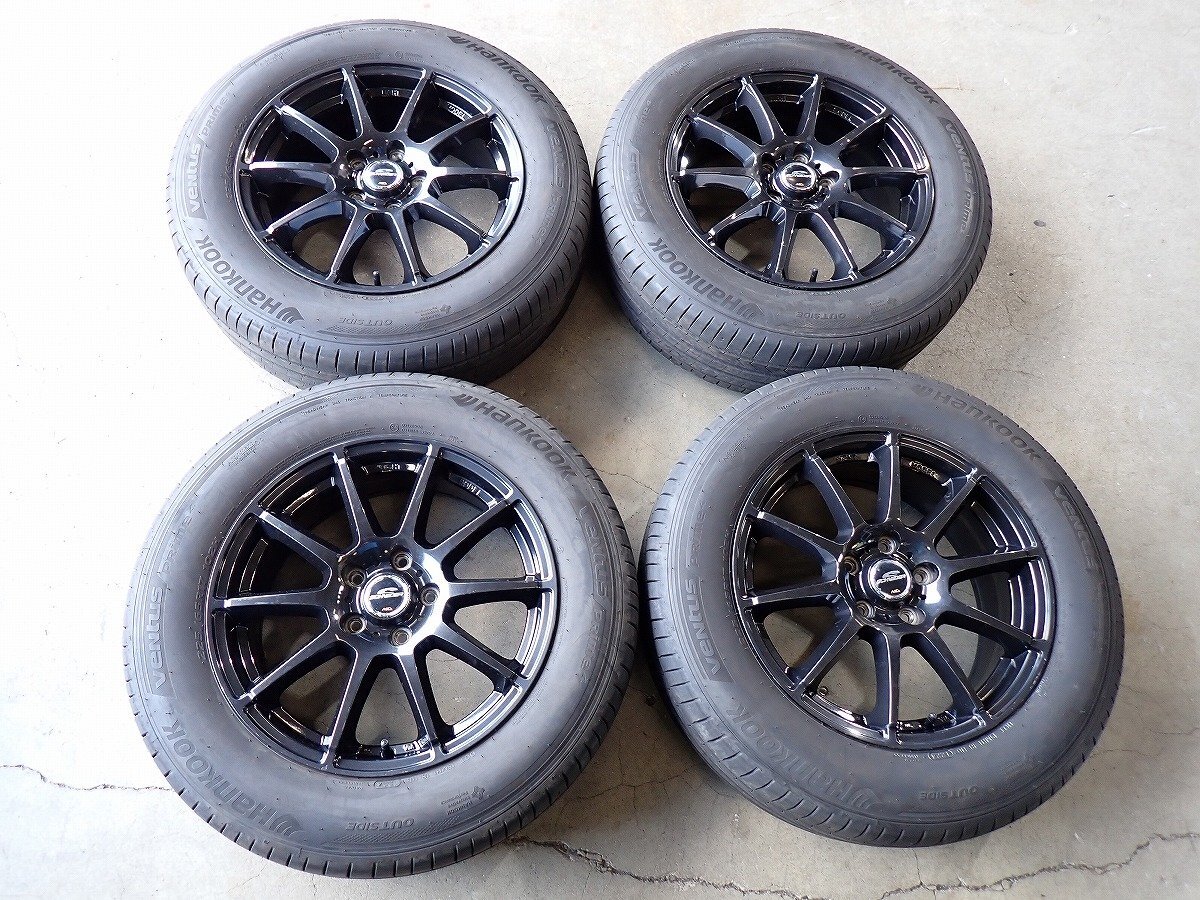 YS20205【送料無料225/65R17】CX-5 CX-8 CR-V BS9型レガシィアウトバック 中古夏タイヤセット ●17×7J 114.3/5H ET53●拍卖