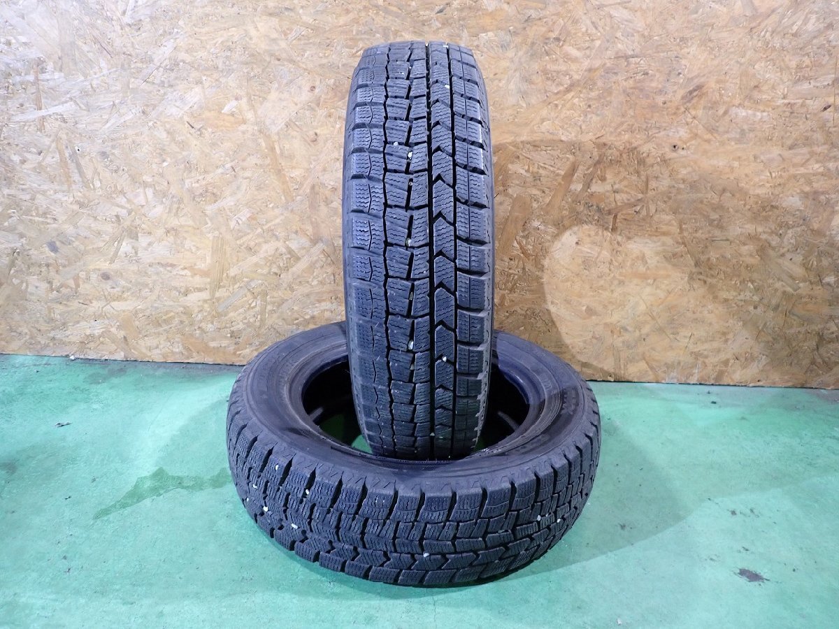 RK11557【送料無料155/65R13】2本 ダンロップ ウィンターマックス WM02 中古スタッドレス ラパン ライフ ゼスト等 ≪即決≫拍卖