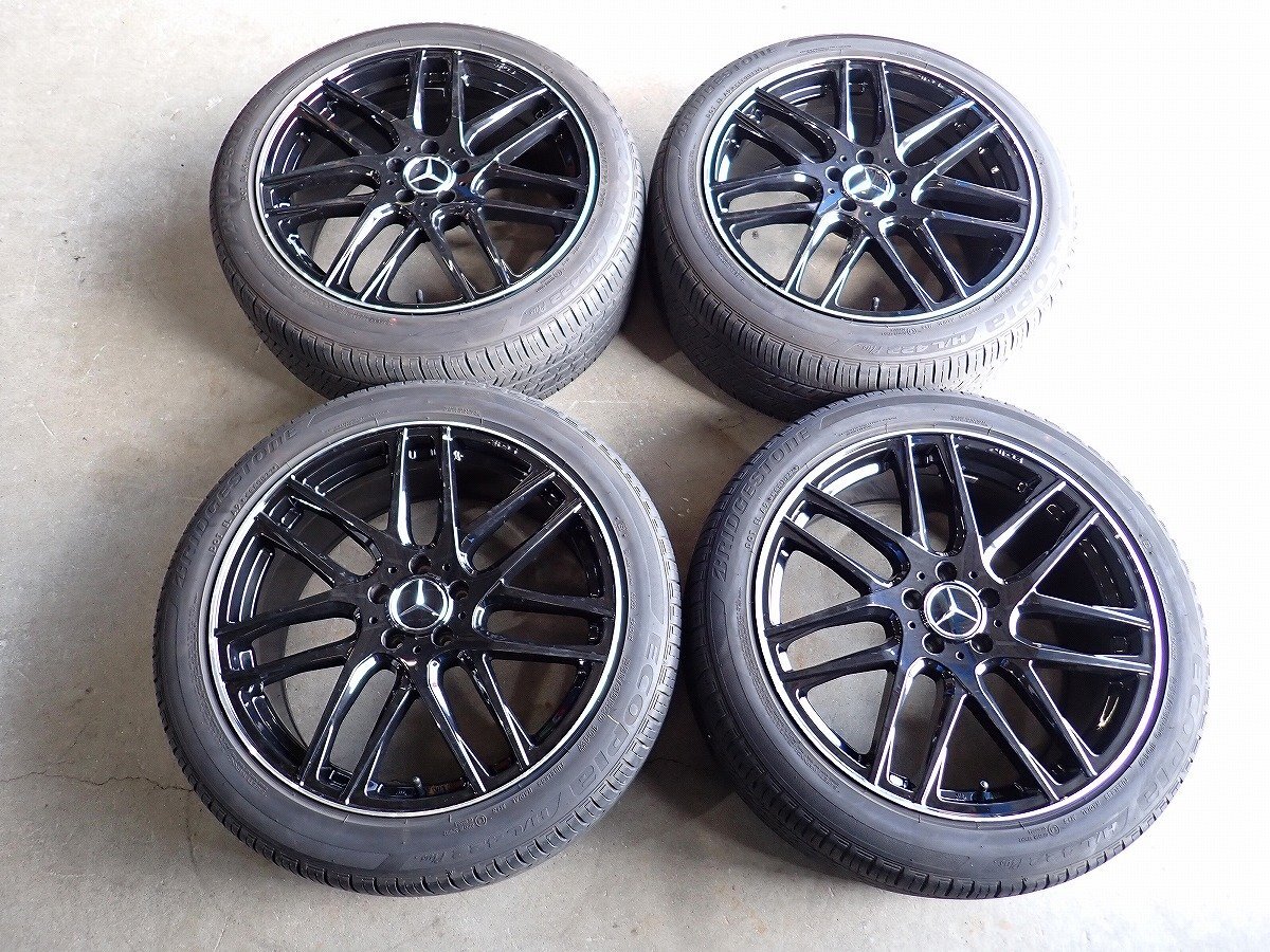 YS20370【送料無料255/45R20】EURO AFG ベンツ Mクラスなどに BS 中古夏タイヤアルミセット ★20×9J 112/5H ET57★拍卖