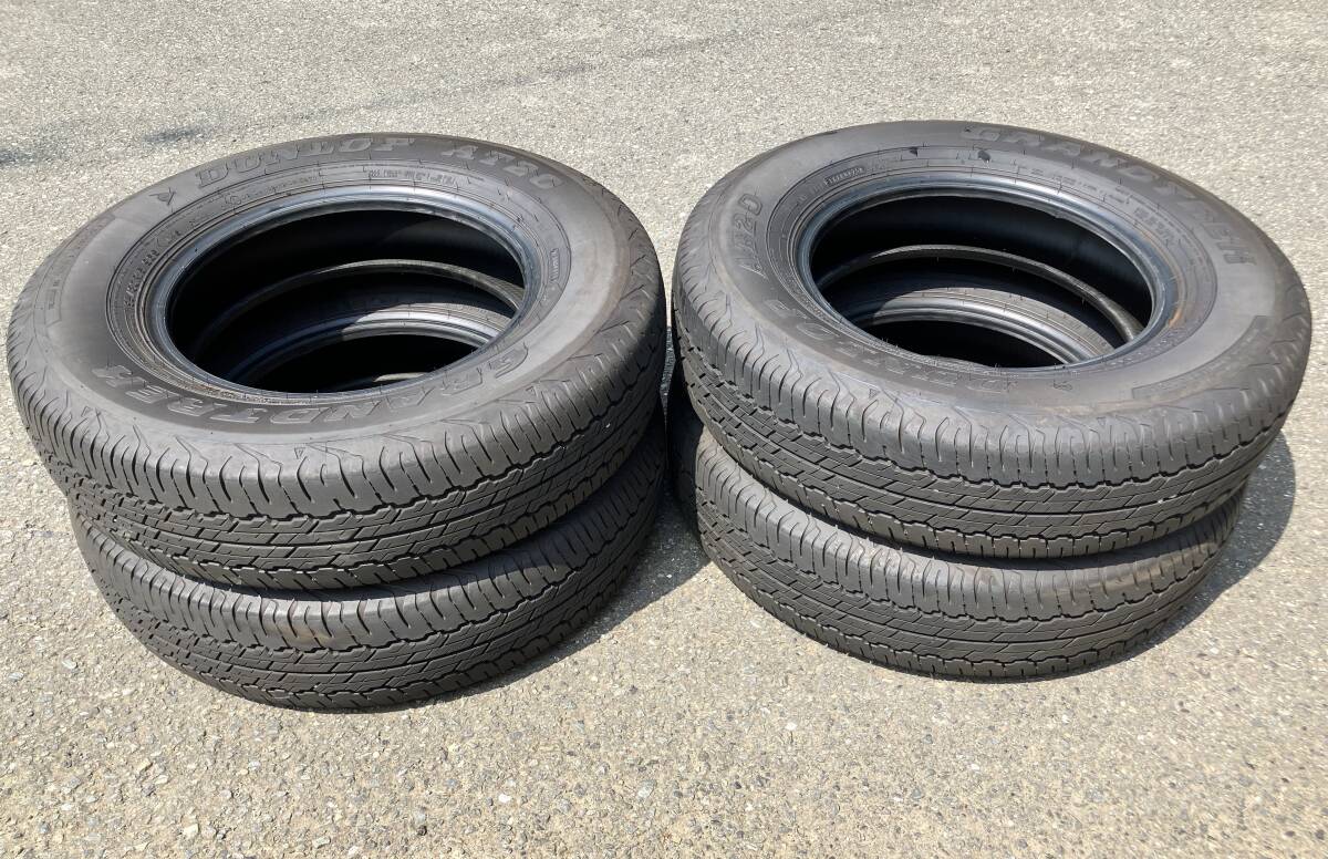2025年製ダンロップグラントレックAT20 195/80R15中古4本日曜手渡しor佐川発送両方OK ジムニーシエラ等拍卖