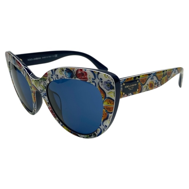 ドルチェ&ガッバーナ ドルガバ D&G DG4287-F 3078/80 サングラス アイウェア ボストン キャットアイ ネイビー ロゴ DOLCE&GABBANA拍卖