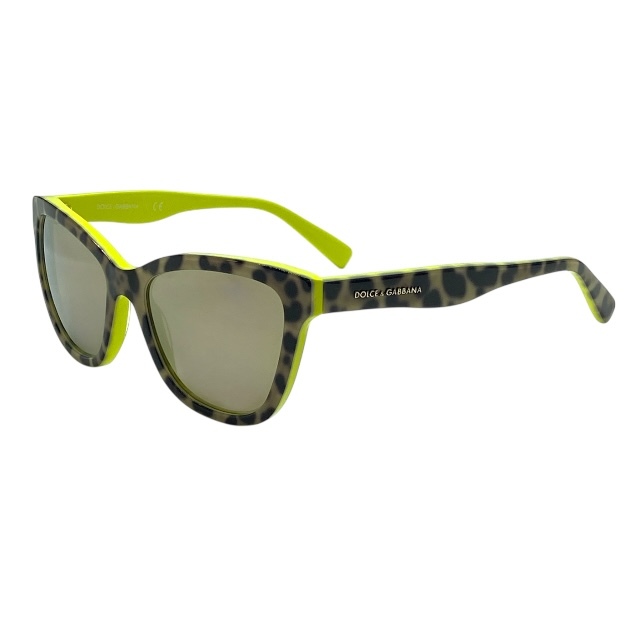 ドルチェ&ガッバーナ ドルガバ DG4237 2861/6G 47□15 130 サングラス アイウェア レオパード イエロー ラウンドフレーム DOLCE&GABBANA拍卖