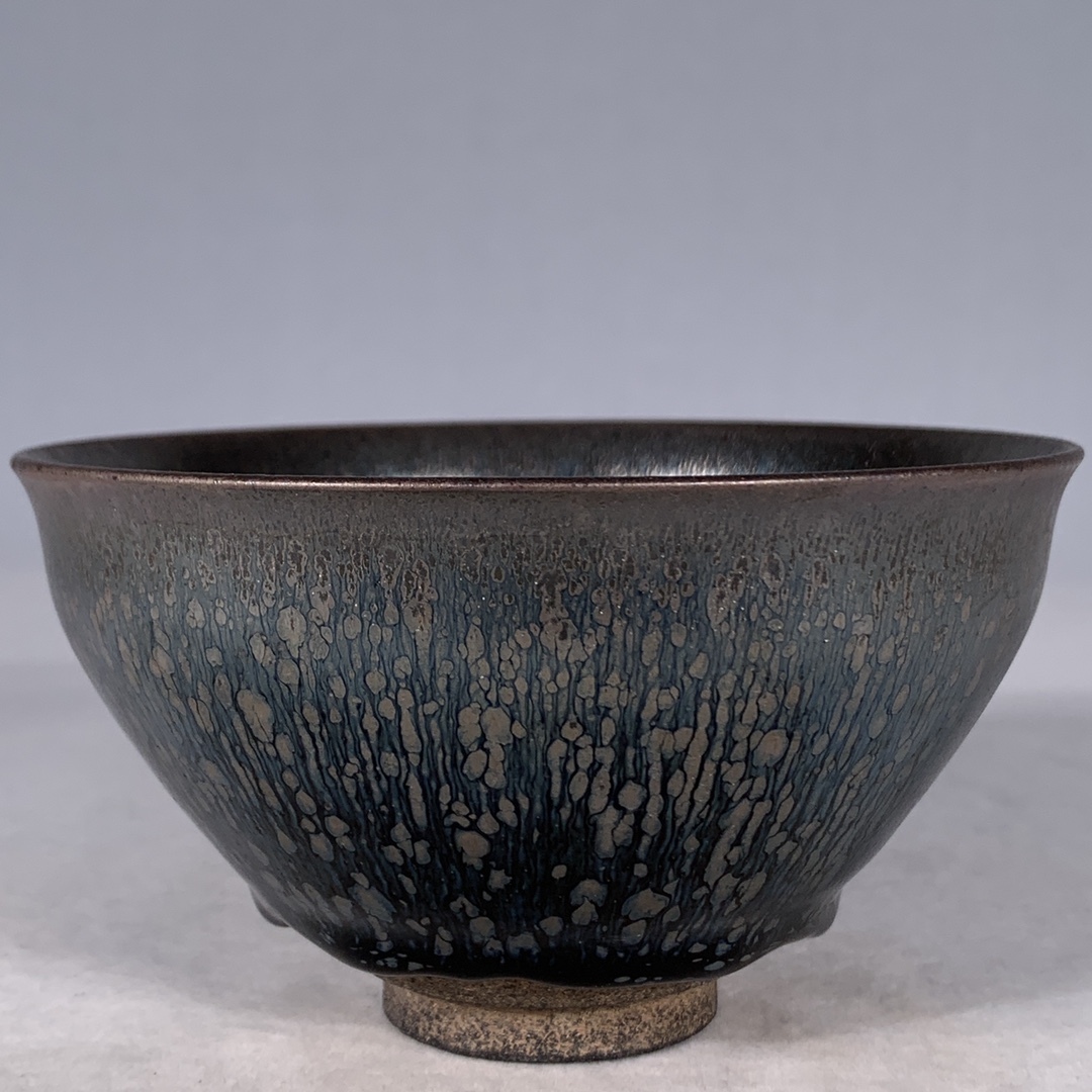 宋 古陶磁器 建窯 盞 油滴盞 盃 建盞 茶盞 酒器 太祖 極細工 時代物 東洋彫刻 旧家蔵出し 唐物 中国古玩 古美術品拍卖