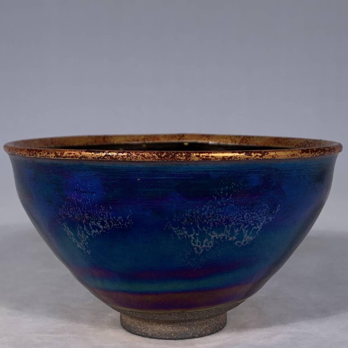 宋 古陶磁器 建窯 曜変 包口 七彩 真珠斑 盃 建盞 茶盞 供御款 茶具 陶芸 極細工 時代物 東洋彫刻 旧家蔵出し 唐物 中国古玩 古美術品拍卖