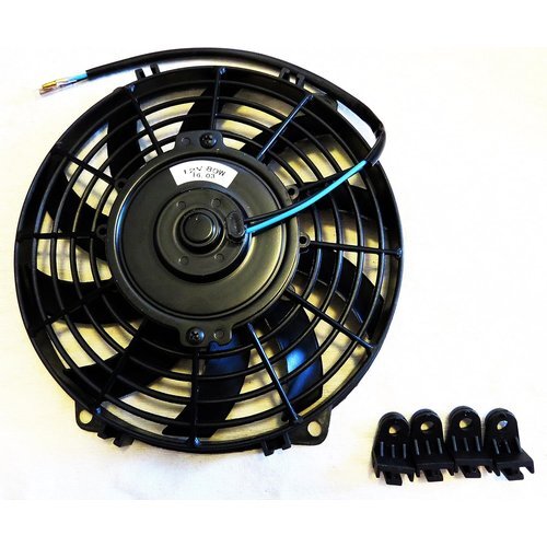 新品 mind 自動車用 12V 吸風式 プル式 薄型 電動ファン 汎用 9インチ items 6拍卖