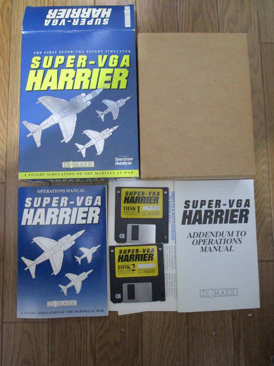 Super-VGA Harrier 英語版 Domark IBMDOS 1993 3.5inchFD BIGBOX 中古 拍卖