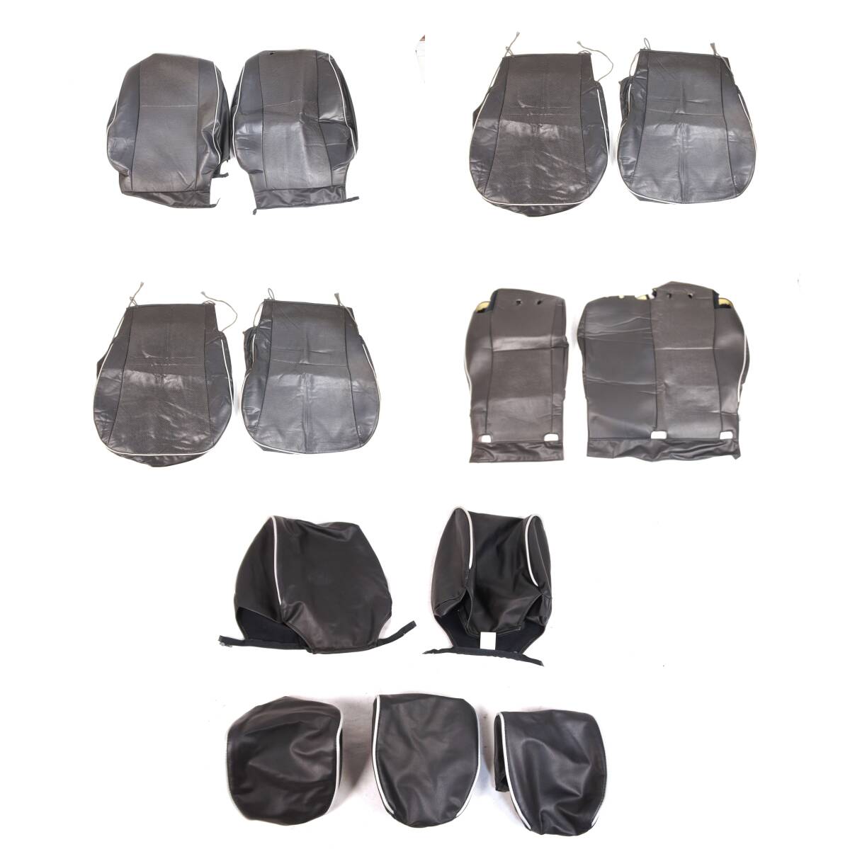 1台分セット シートカバー ZC72S 後期 3型 スイフト外し レザー メッシュ ブラック 白ライン @13583s拍卖