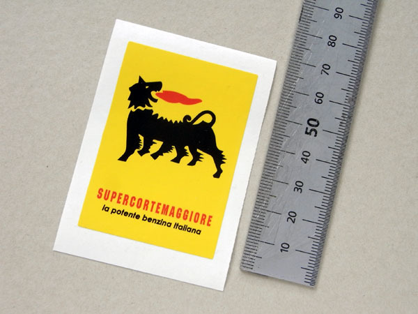 アジップ Agip ガソリン スーパーコルテマッジョーレ ステッカー 1960年代拍卖