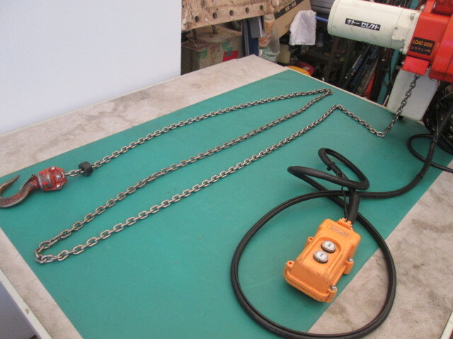 キトーセレクト ED24ST 単相100V 電気チェーンブロック 荷重240kg 揚程3m(0728BI)7AT-13S拍卖