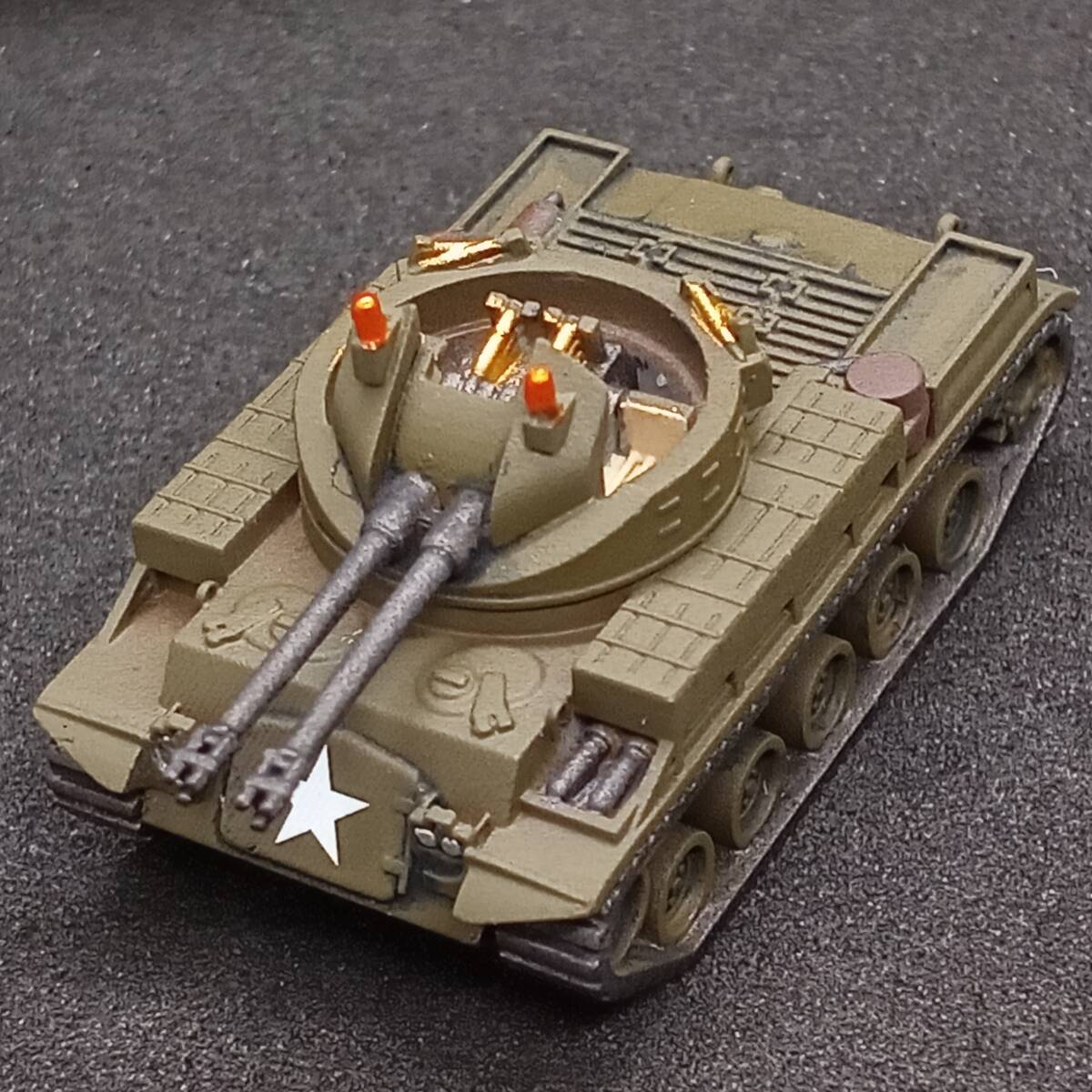 ●完成品1_144 M42ダスター対空自走砲,”敵機を掃除する!”,アメリカ,戦後,ベトナム戦争. 自作ver.拍卖