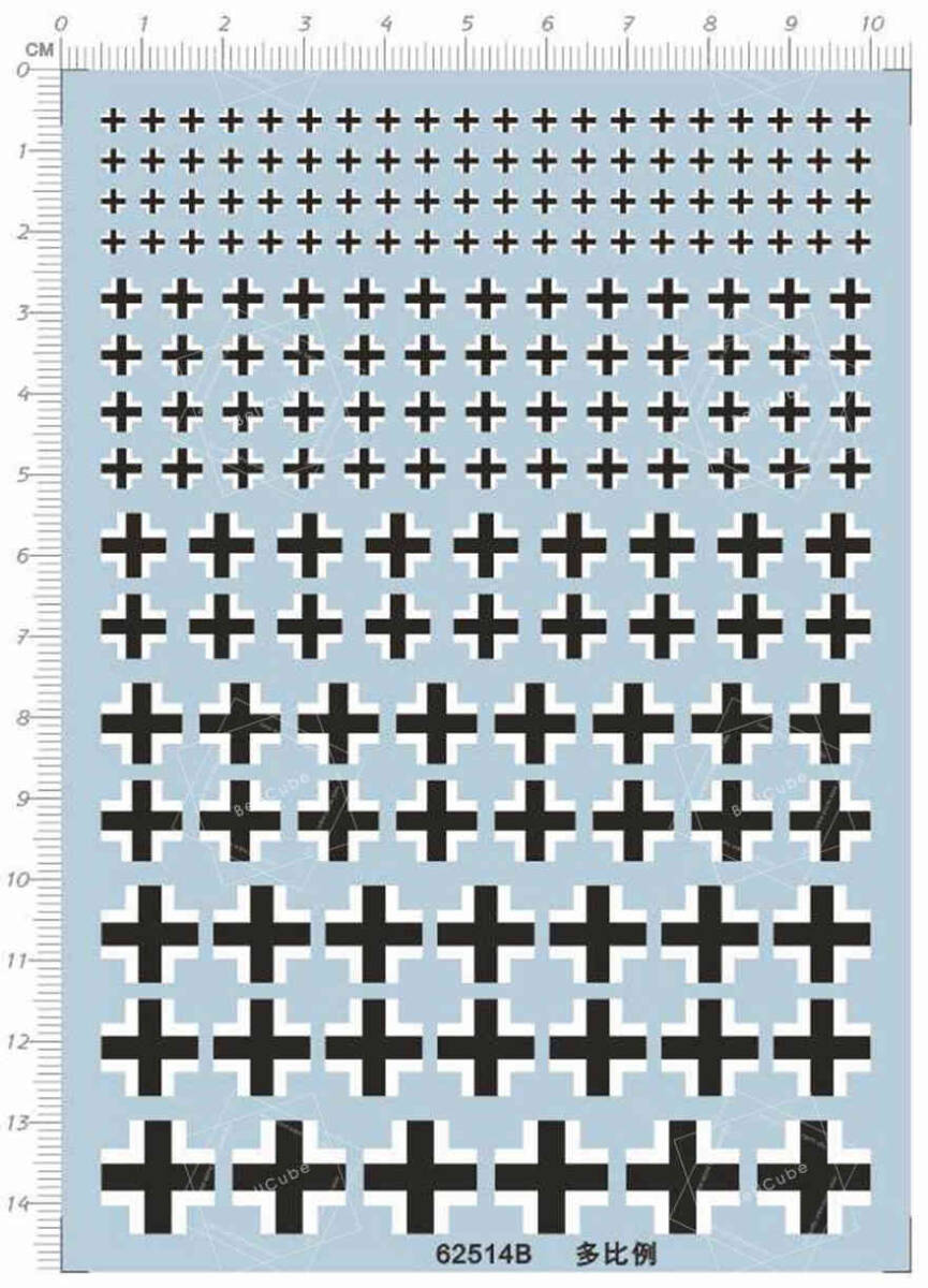 ●デカール1/35,1/72,1/144 ドイツ鉄十字,WW2【即決・送料無料!匿名発送】 62514B拍卖