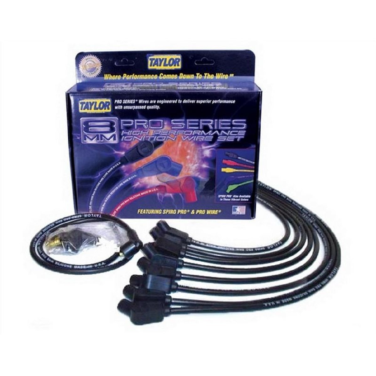 テイラー プラグコード ブラック135°★汎用V8用 SBC/BBC Ford キャデラック/シボレー/フォード/インパラ/カプリス/ローライダー拍卖