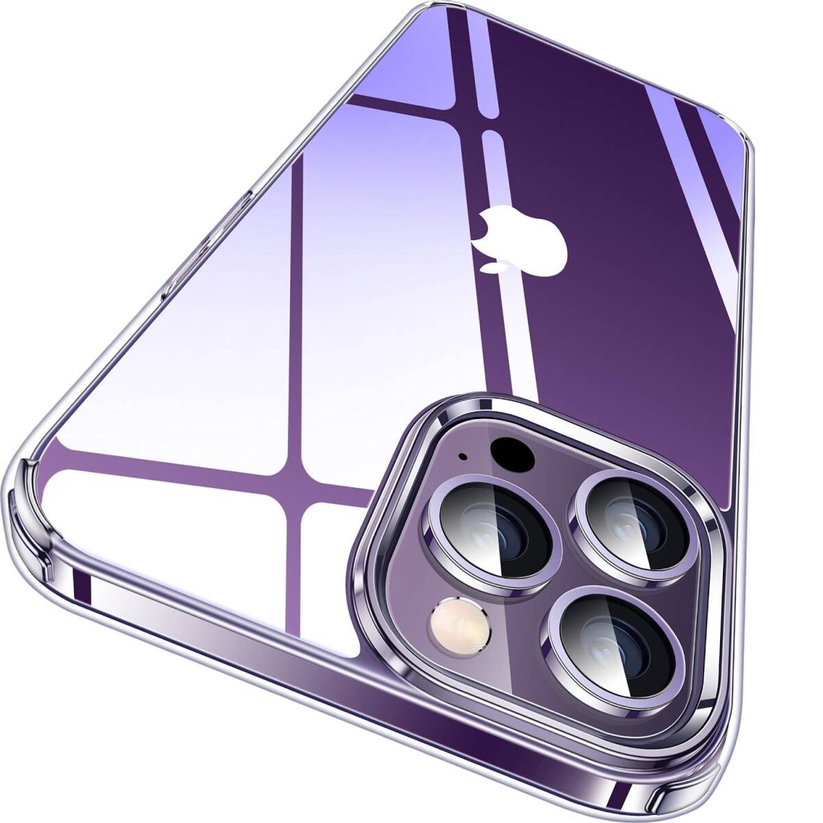 CASEKOO iPhone 14 Pro 用 ケース クリア 黄変防止 耐衝撃 米軍MIL規格 ストラップホール付き カバー 「KORI 」(クリア)0191-34拍卖
