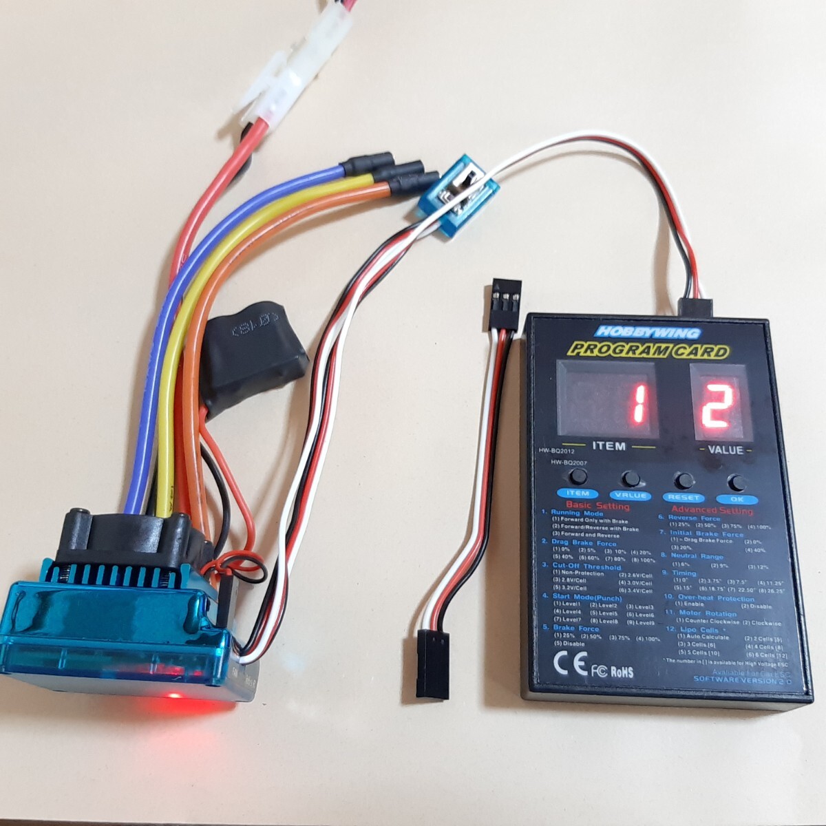 ●即決価格●送料無料●プログラムカード付● 即決 送料無料 ●タミヤ型コネクター● TSKY 120A ブラシレス アンプ ラジコン モーター拍卖