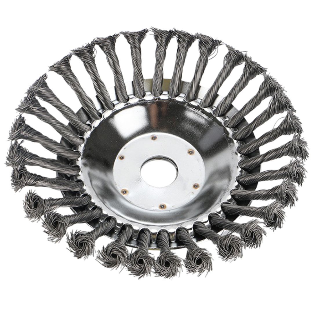 草刈り機 ワイヤー 200mm替え刃 スチールワイヤーブラシ アタッチメント チップソーブレード ヘッド 刈払機 除草 雑草 苔取り サビ落とし拍卖