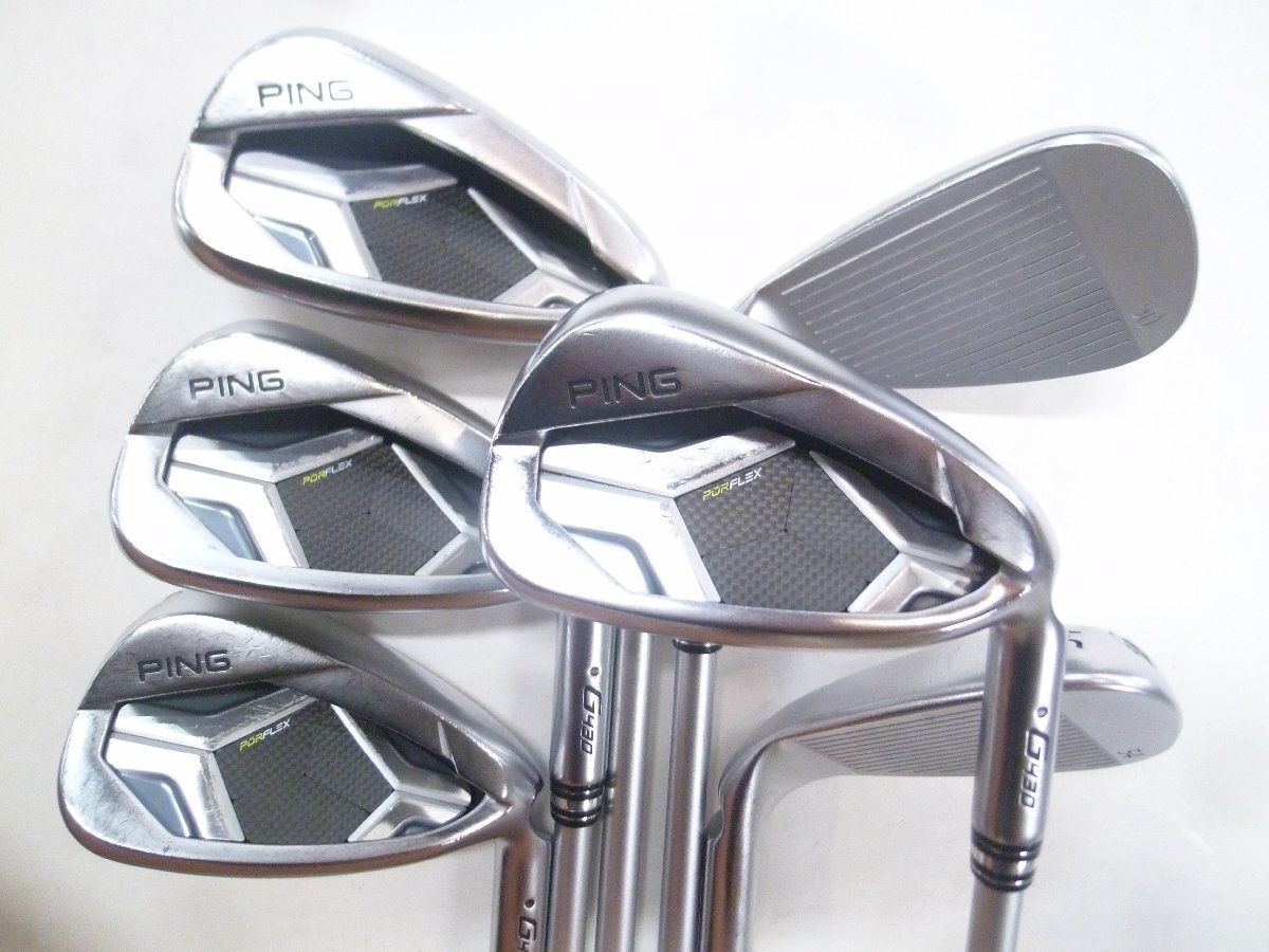 中古PINGピンG430アイアン 純正SPEEDER NX HL-35カーボン【S】 8I~9I.W.45.50.54(6本セット)カラーコード ブラック 黒*MP@1*N*223拍卖