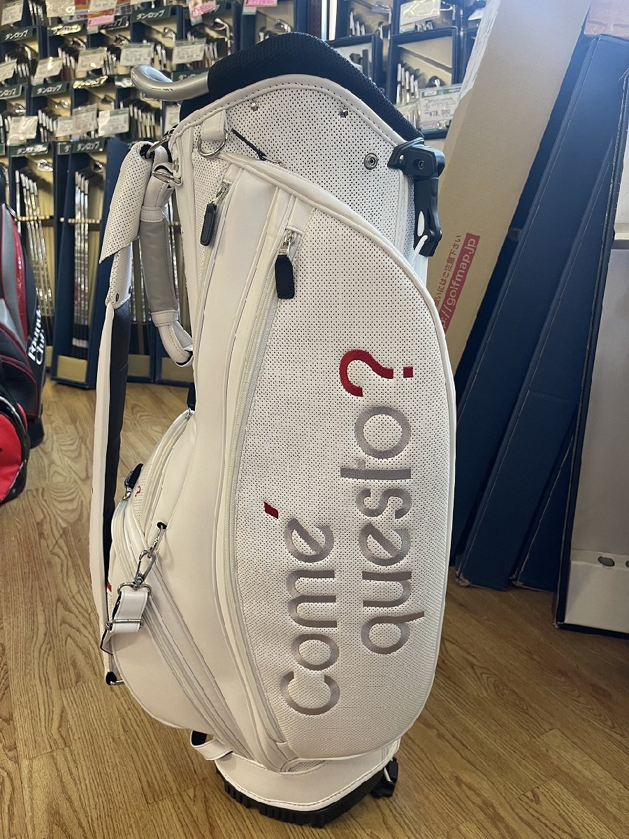 コメクエスト キャディバッグ23(ホワイト)スタンドあり 8.5型 2025 ACC250101 Come' questo? ■*MP@1*V*087拍卖