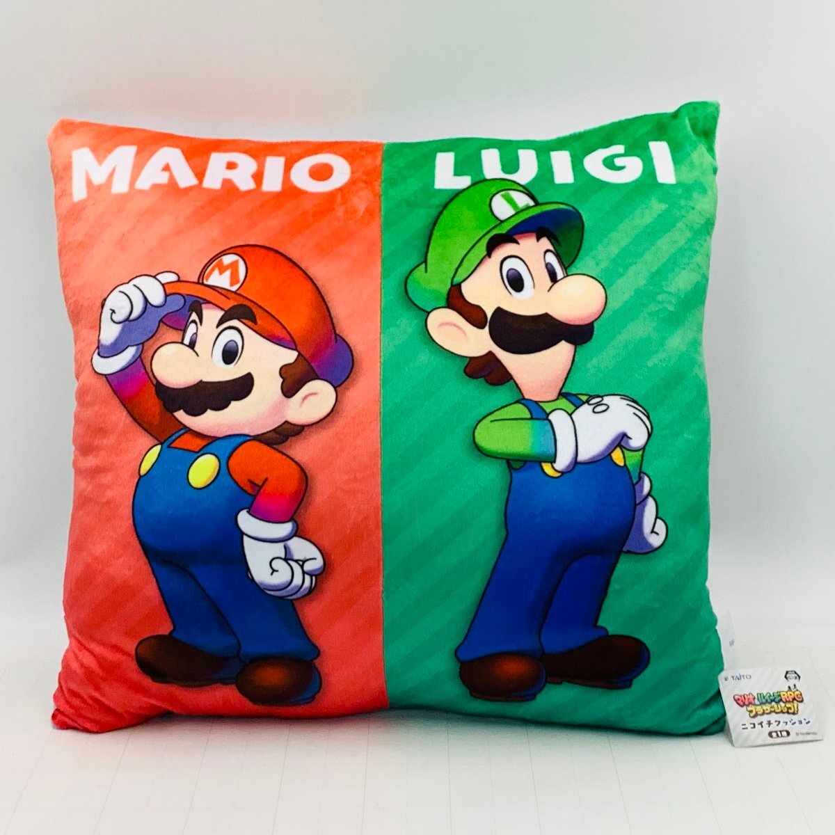 新品 タイトー ニコイチ クッション マリオ & ルイージ RPG ブラザーシップ拍卖