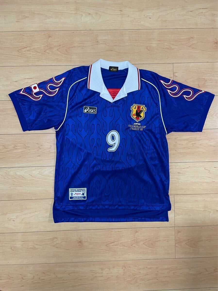 日本代表 ユニフォーム 1998年 フランスW杯 中山雅史 #9 L 炎拍卖