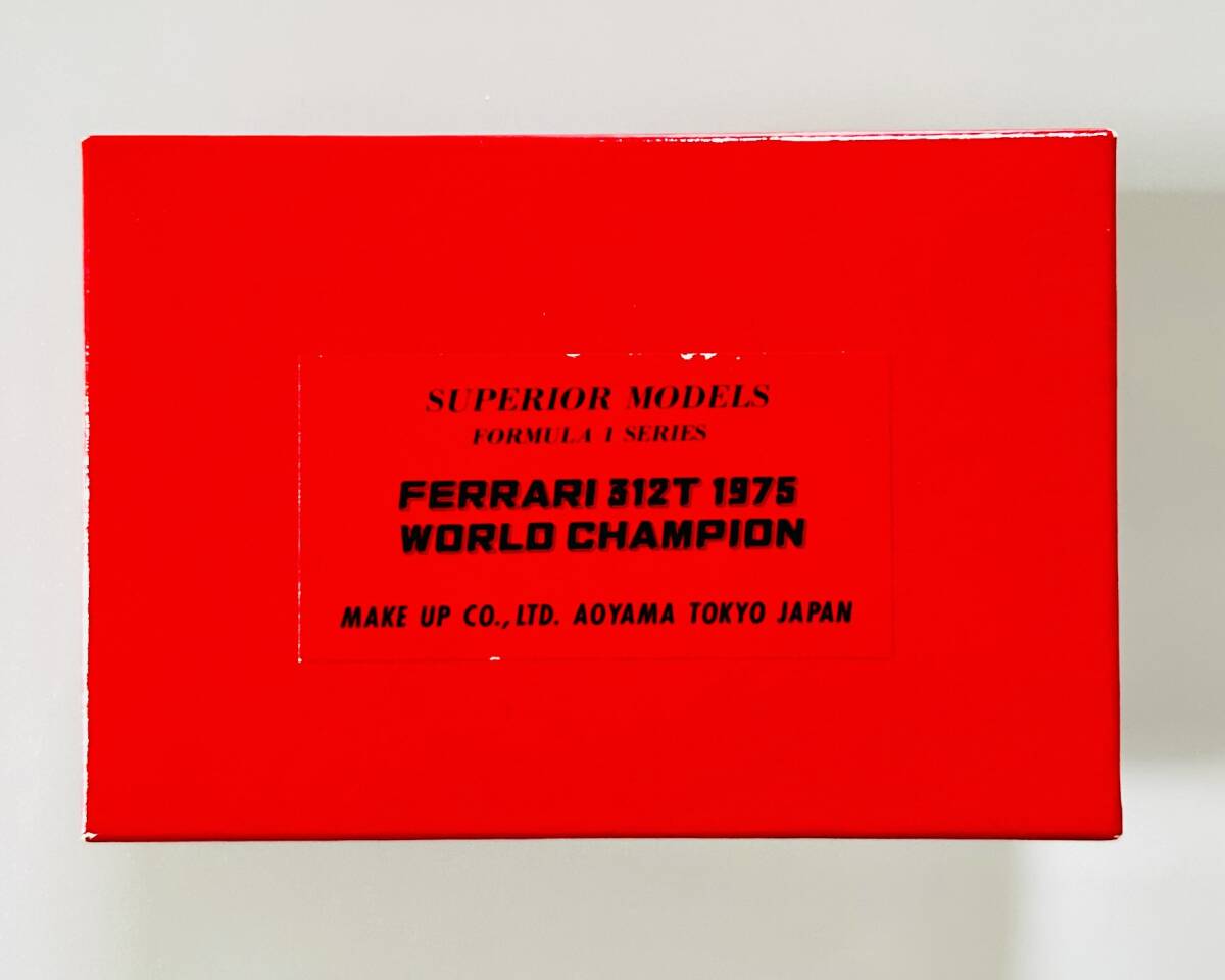 Make Up(メイクアップ)SUPERIOR MODELS(スーペリアモデル) 1/43 Scale「FERRARI 312T 1975 WORLD CHAMPION(フェラーリ 312T 1975)」拍卖