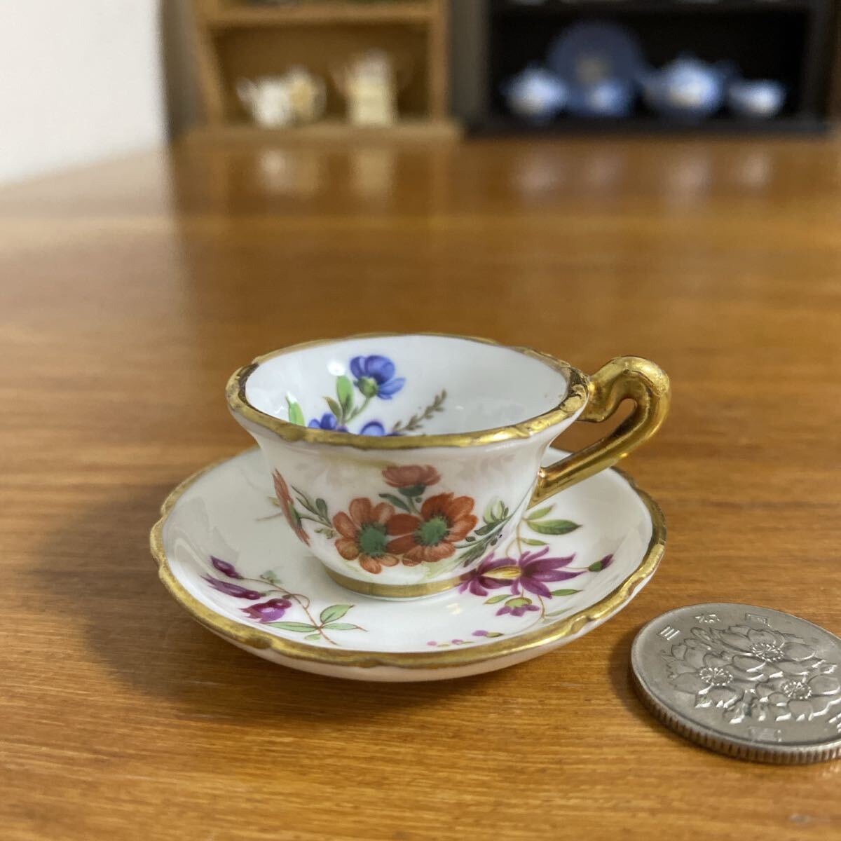 ハマースレイ 小花が可愛い ミニチュア カップ ソーサー フラワー 英国 イギリス ヴィンテージ 拍卖