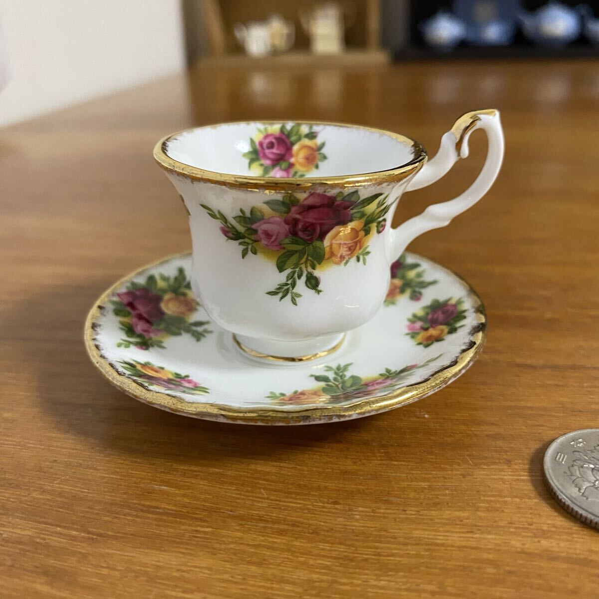 ロイヤルアルバート オールドカントリーローズ ミニチュア カップ ソーサー拍卖