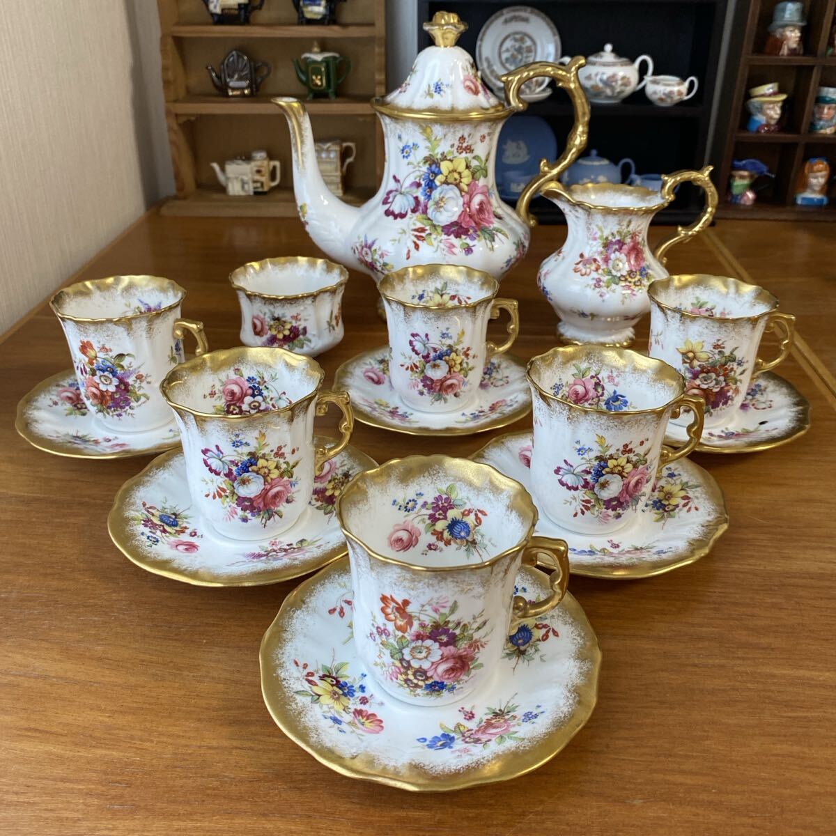 アンティーク ハマースレイ レディパトリシア ローズ コーヒーセット デミタス 拍卖