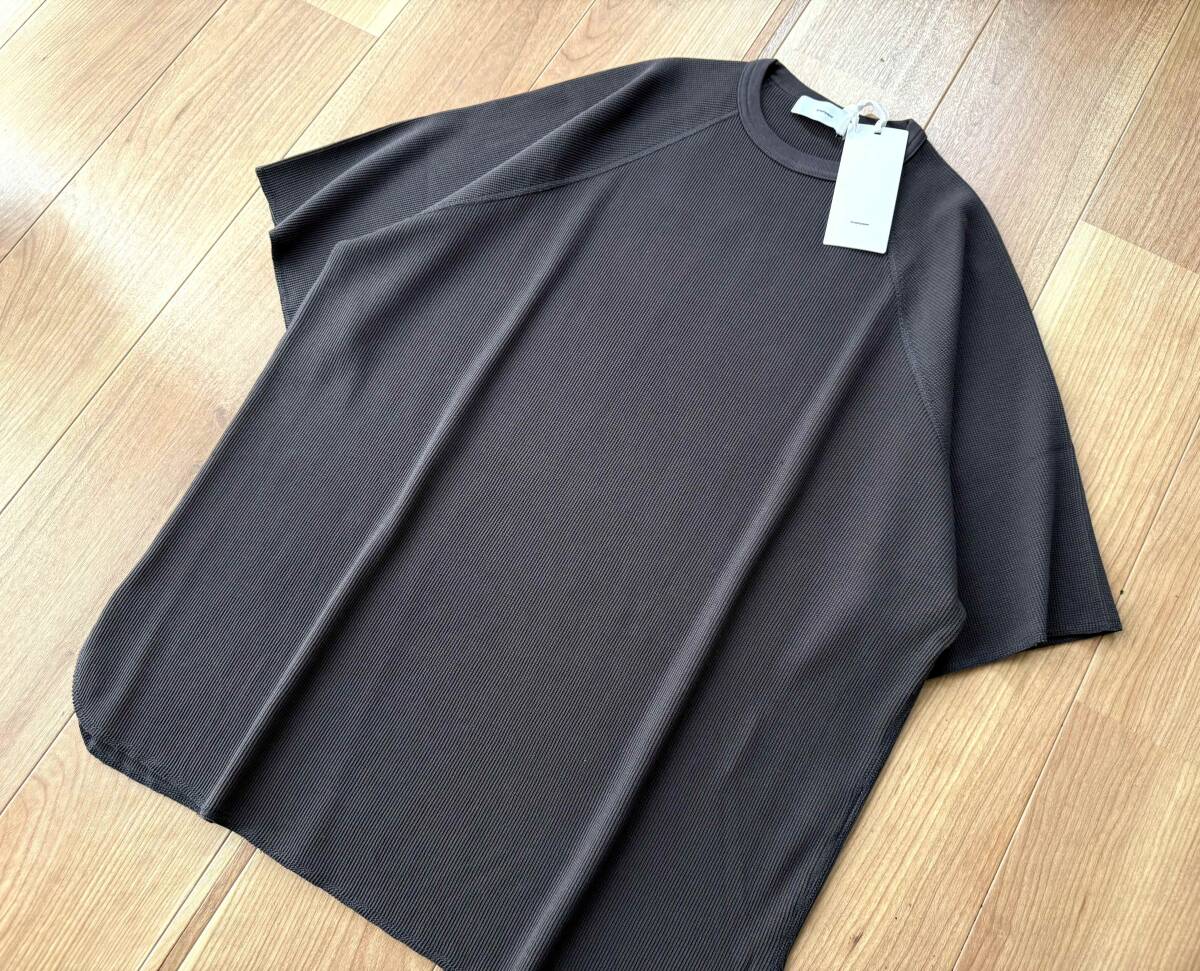 新品★ GRAY / size 1 ★1.8万★ Graphpaper グラフペーパー ワッフル クルーネック Tシャツ Waffle S/S Crew Neck Tee シャツ拍卖