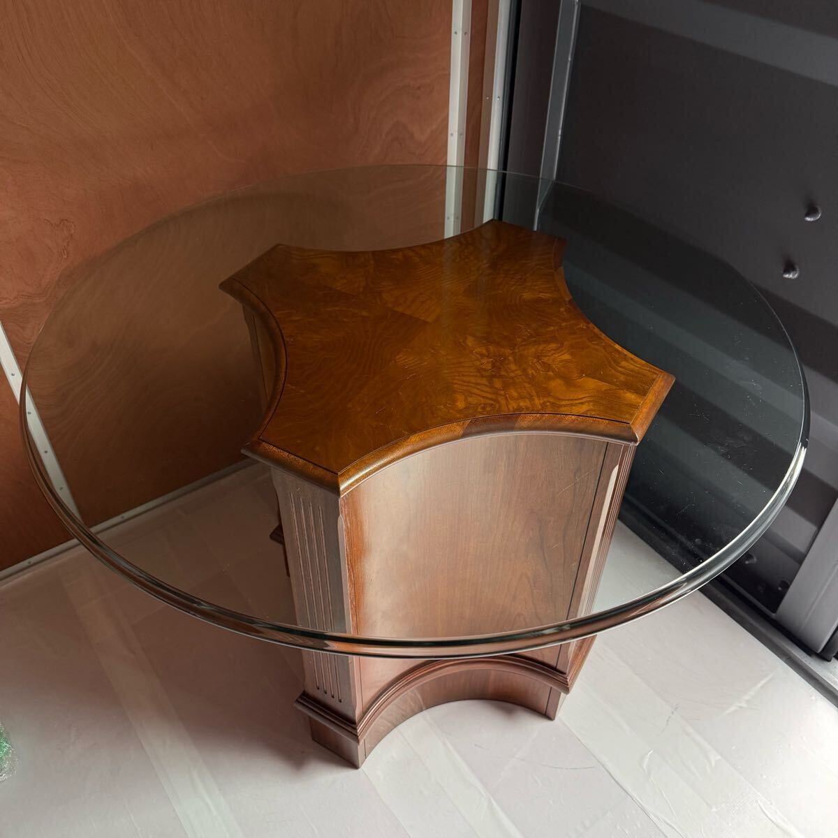 【希少美品】DREXEL HERITAGE ガラスリビングテーブル クラシック拍卖