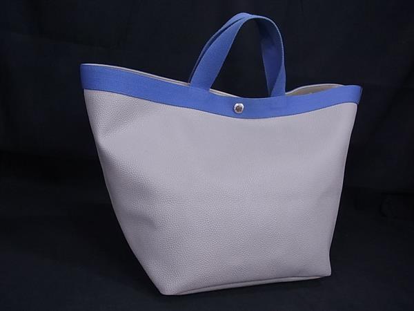 1円 Herve Chapelier エルベシャプリエ GPライン 舟形トート レザー トートバッグ ハンドバッグ レディース グレージュ系 FR0848拍卖