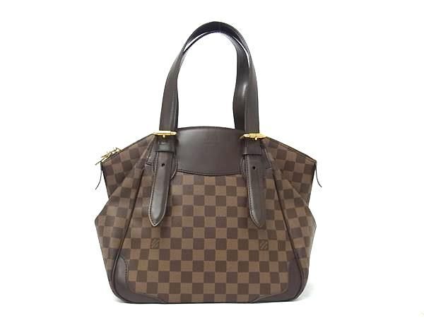 1円 ■美品■ LOUIS VUITTON ルイヴィトン N41118 ダミエ ヴェローナMM ショルダーバッグ トート 肩掛け レディース ブラウン系 BR0188拍卖