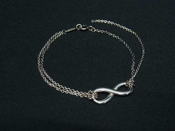 1円 TIFFANY&Co ティファニー インフィニティ SV925 ブレスレット アクセサリー レディース シルバー系 FN5401拍卖