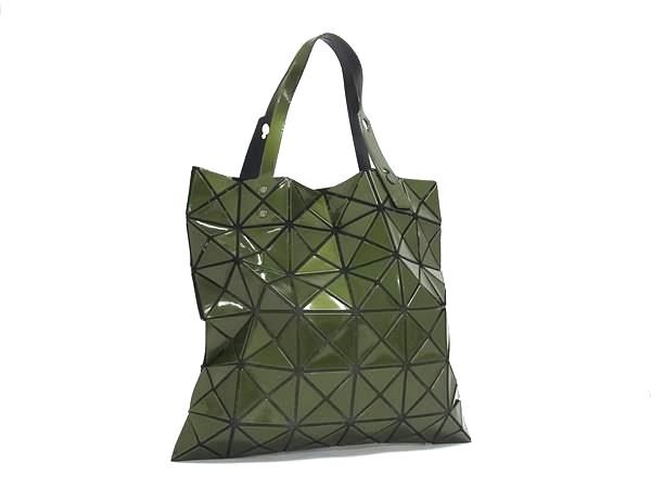 ■新品同様■ BAO BAO ISSEY MIYAKE バオバオイッセイミヤケ ルーセント PVC トートバッグ ハンドバッグ グリーン系 FG9106拍卖