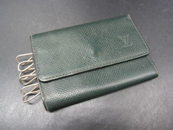 LOUIS VUITTON ルイヴィトン M30534 タイガ ミュルティクレ6 6連 キーケース 鍵入れ レディース メンズ グリーン系 DG7148拍卖