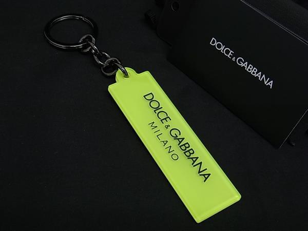 ■新品■未使用■ DOLCE&GABBANA ドルチェ&ガッバーナ キーリング キーホルダー チャーム イエロー系×ブラック系 BJ9794拍卖