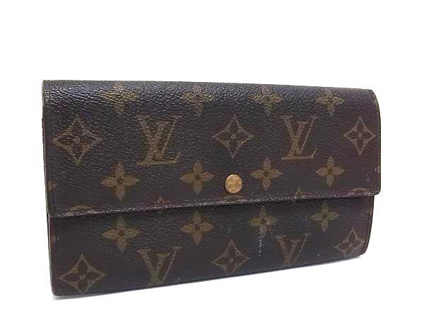 1円 LOUIS VUITTON ルイヴィトン M61725 モノグラム ポシェット ポルトモネ クレディ 二つ折り 長財布 ウォレット ブラウン系 FT0687拍卖