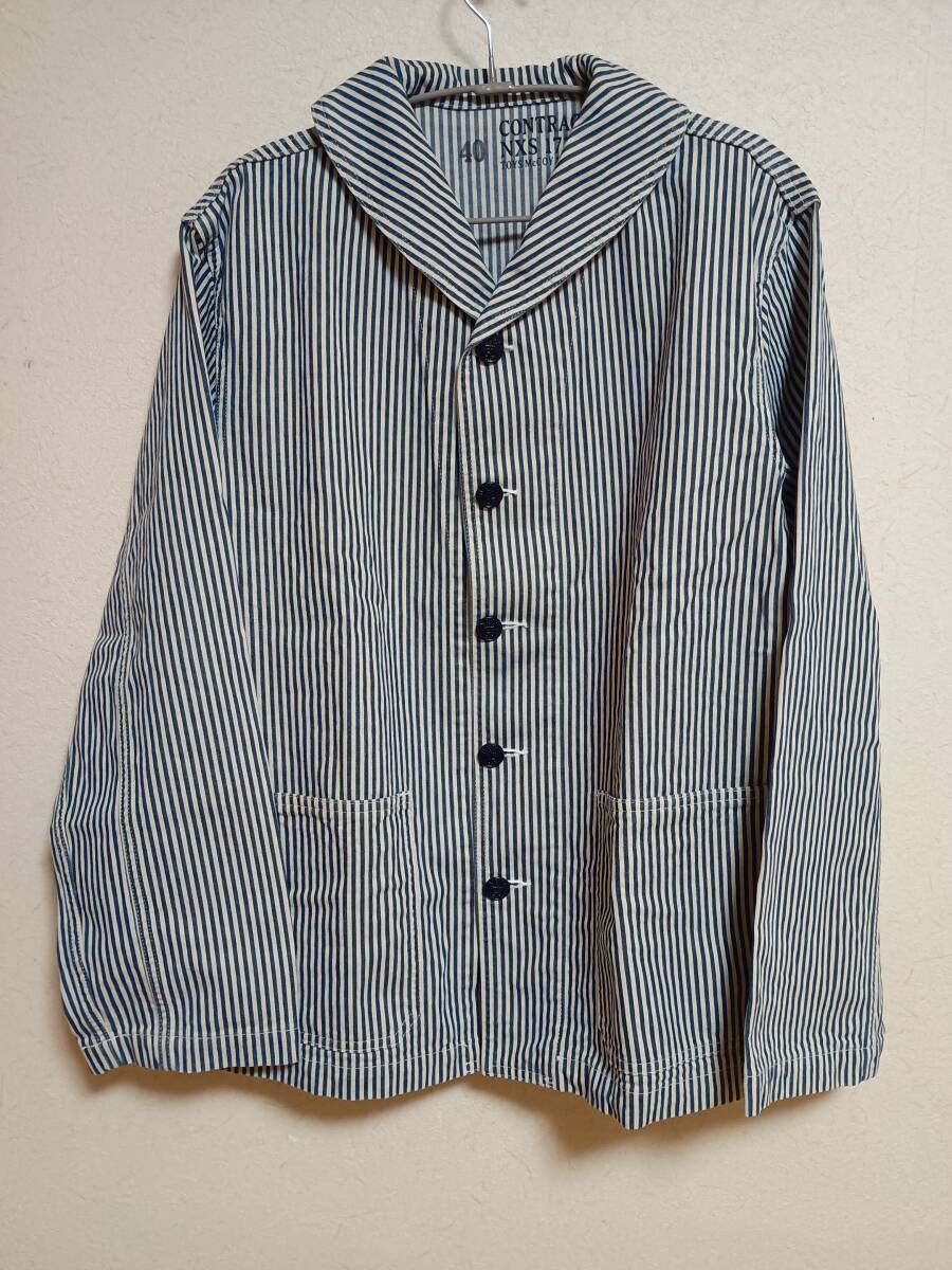 TOYS McCOY トイズマッコイ NAVY カバーオール ヒッコリーストライプ 40サイズ 美品拍卖