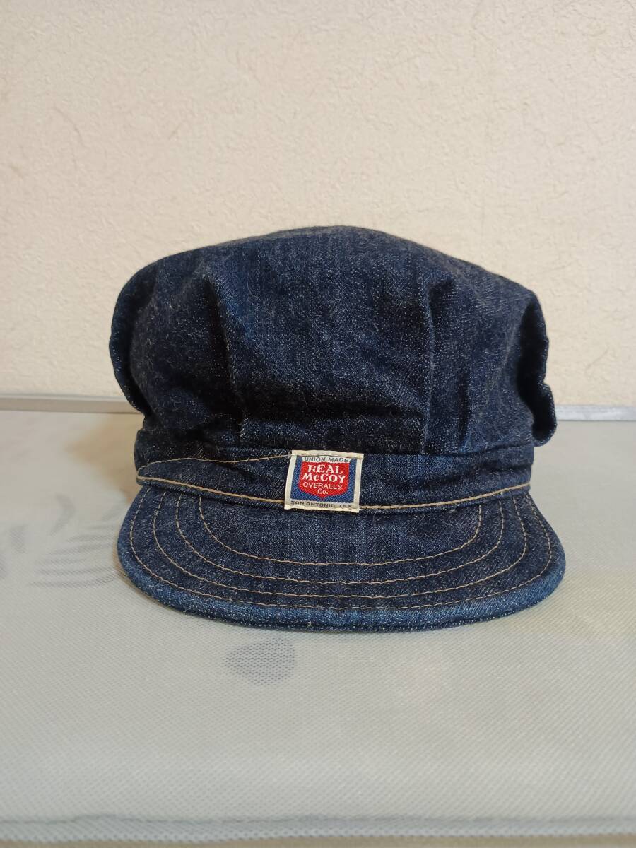 JOE McCOY ジョーマッコイ リアルマッコイズ ワークキャップ インディゴ デニム ユニオンチケット付き拍卖