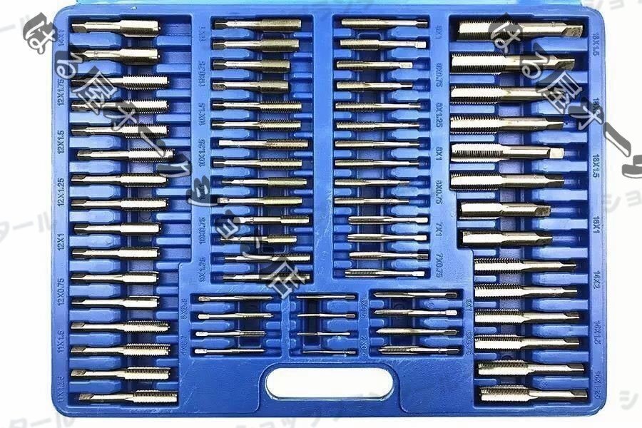 タップダイス M2-M18 豪華110点セット 細目並目荒目 ネジ山修正 雌ネジ切り ネジ穴修正 切削工具 DIY 特殊工具 ネジ専用工具 便利拍卖