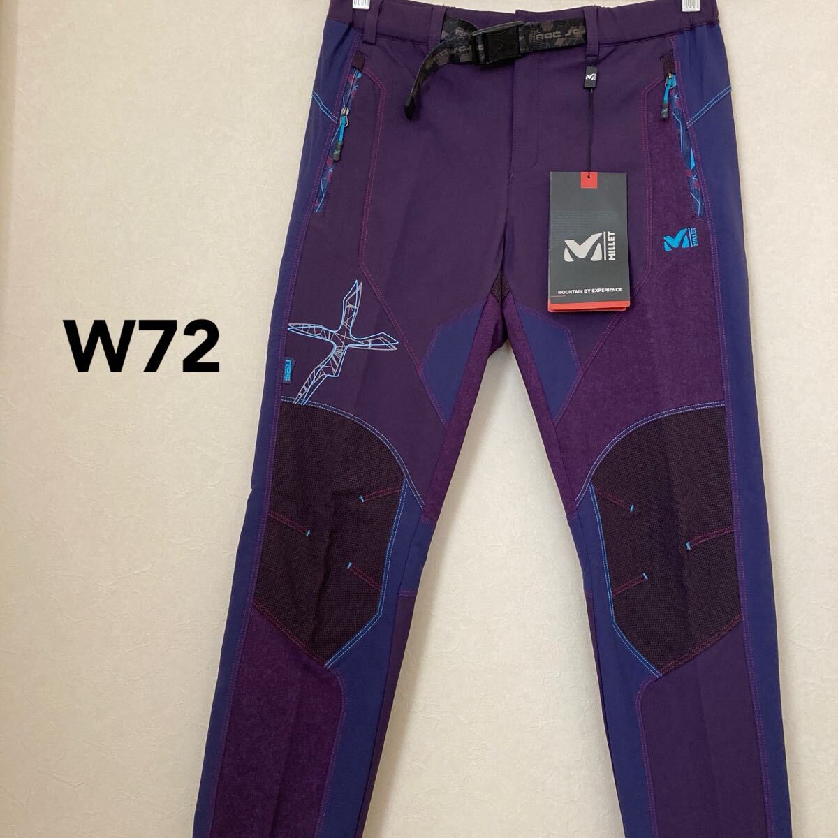 ミレー ROC SESSION トレッキングパンツ クライミング アウトドア 登山 ズボン 春秋冬 W72 レディースL メンズS位 バイオレット MILLET拍卖