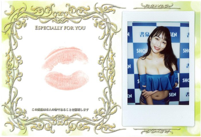 天野ちよ イベント会場撮影チェキ付き生キス入り台紙 (青ビキニ/書泉/神保町)/HIT'S 250725-855拍卖