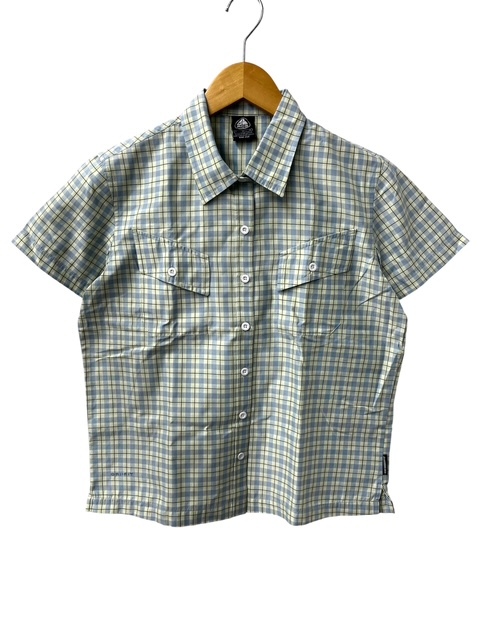 ■美品■90~00's NIKE ACG ナイキ エーシージー 半袖 チェック シャツ レディースM■DRI-FIT 速乾 ボックスシルエット アウトドア Y2K拍卖