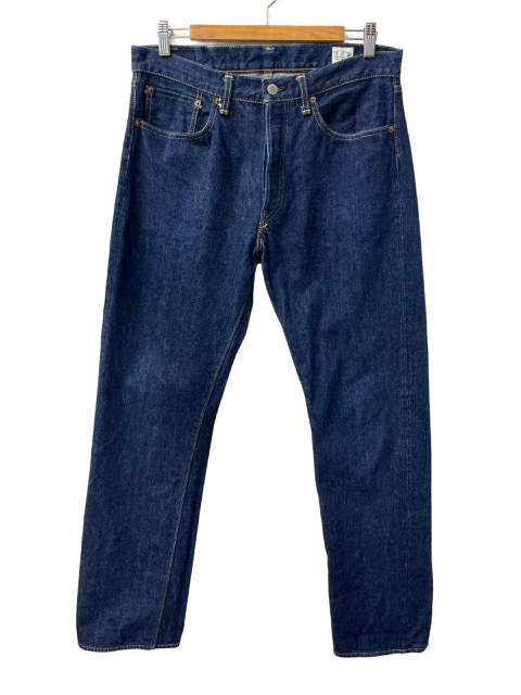 ■濃紺■orSlow オアスロウ Lot105 デニムパンツ M(2)■インディゴブルー 5ポケット ジーンズ セルビッジ 裾チェーンステッチ 赤耳 日本製拍卖