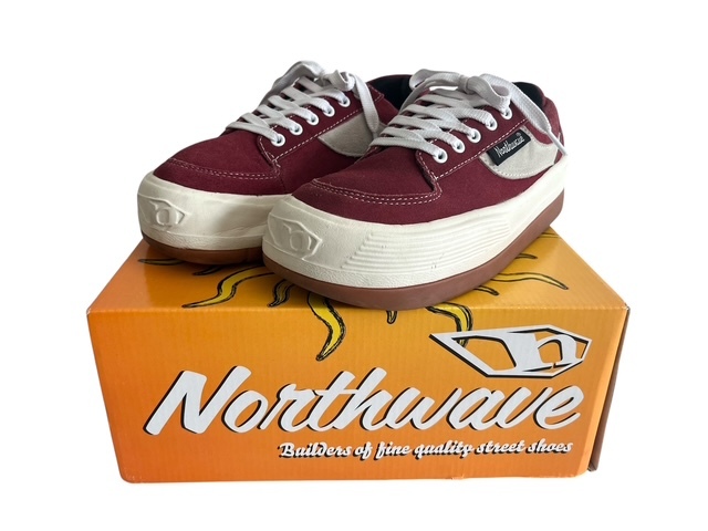 ■箱付き■Northwave ノースウェーブ ESPRESSO エスプレッソ スエード スニーカー 24㎝■RED/WHITE レッド×ホワイト レザー シューズ 人気拍卖
