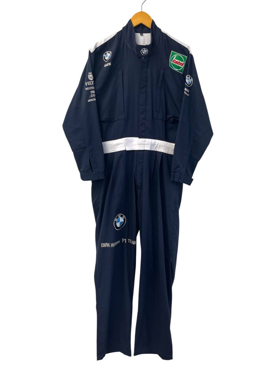 ■希少■00's BMW Williams F1 Team ピットクルー つなぎ オールインワン サイズXXL■紺 ネイビー 刺繍 ワッペン 作業着 レア MICHELIN拍卖