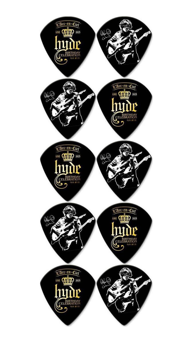 ★Ken L’Arc~en~Ciel LIVE 2025 hyde BIRTHDAY CELEBRATION -hyde誕生祭- Pick/10枚セット★新品送料込/メール便拍卖