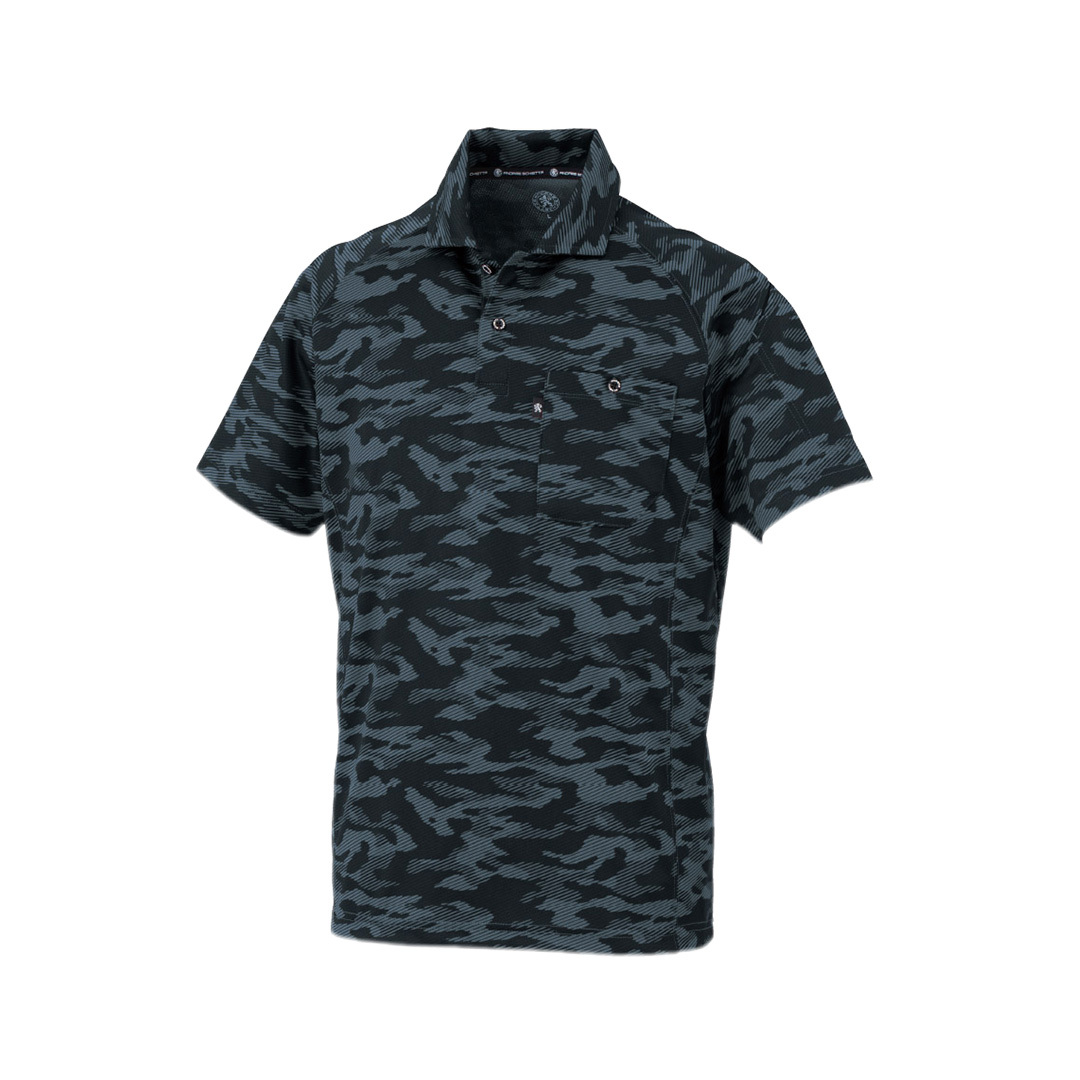 吸汗速乾 半袖ポロシャツ(ディアゴブラック/4L) ラグラン袖 クールビズ Tシャツ 胸ポケット カジュアル スポーツ拍卖