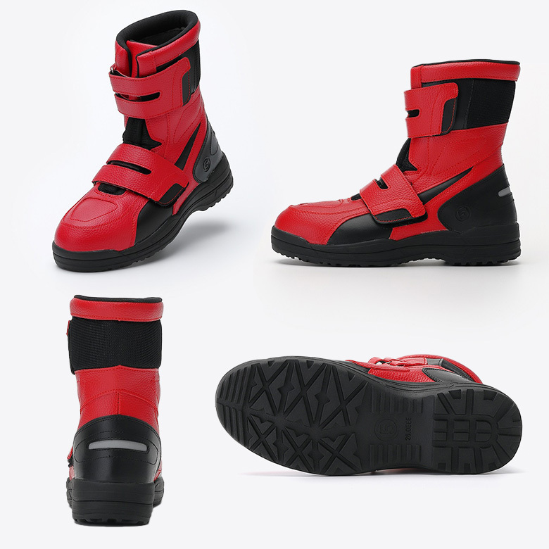 3~4日以内発送 ハイカットセーフティー MAR150 (レッド/25.5cm) ライディング バイク用シューズ バイク拍卖