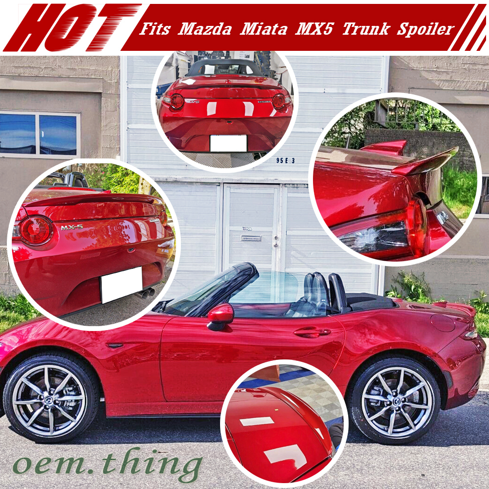 【何色でも塗装可能】P Type マツダ ロードスターRF MX-5 ND系 4代目 MIATA 塗装費込 リアスポイラー トランクスポイラー 2015-2024拍卖