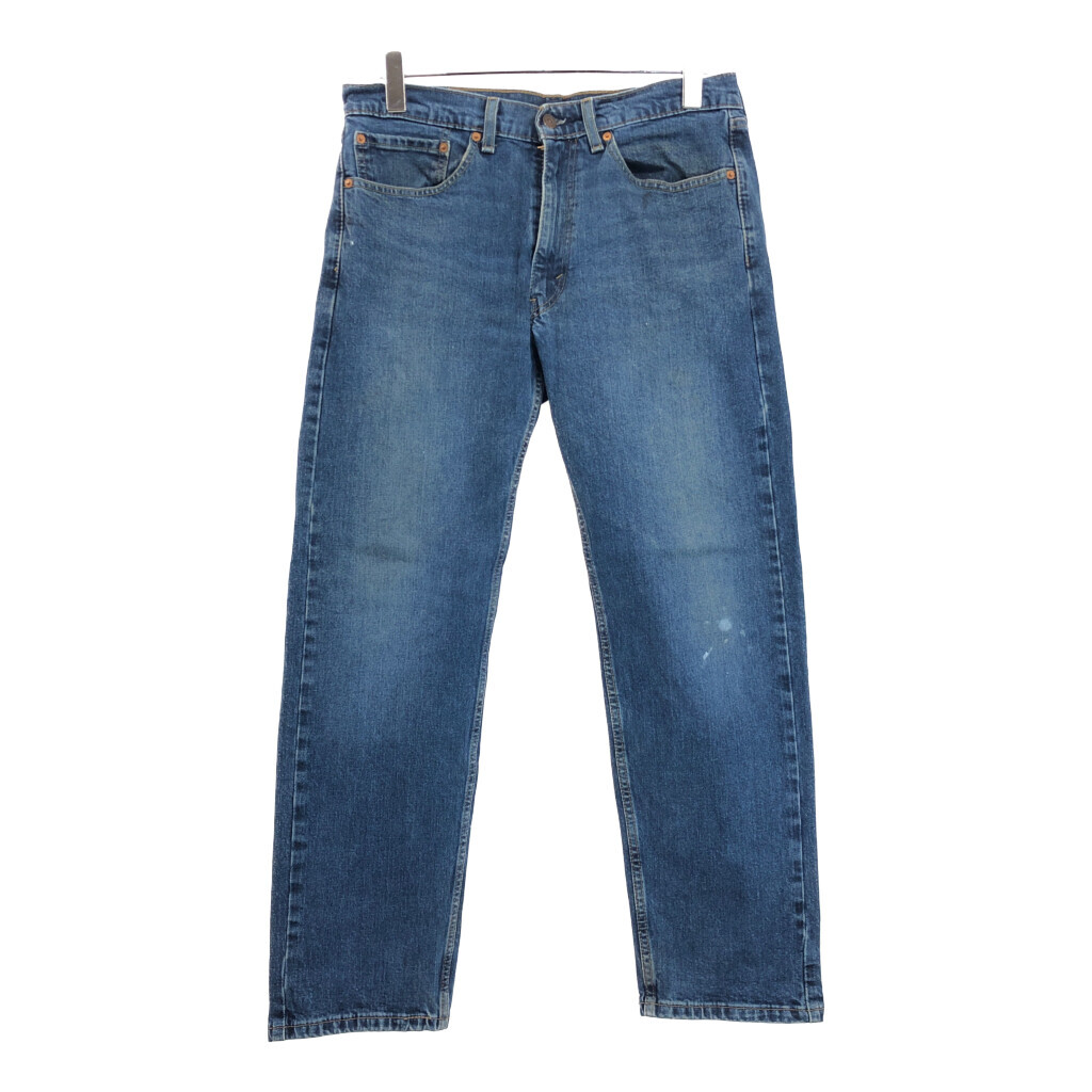 Levi's リーバイス 505 デニムパンツ ペンキ ブルー(メンズ W34 L30)中古 古着 U9930拍卖